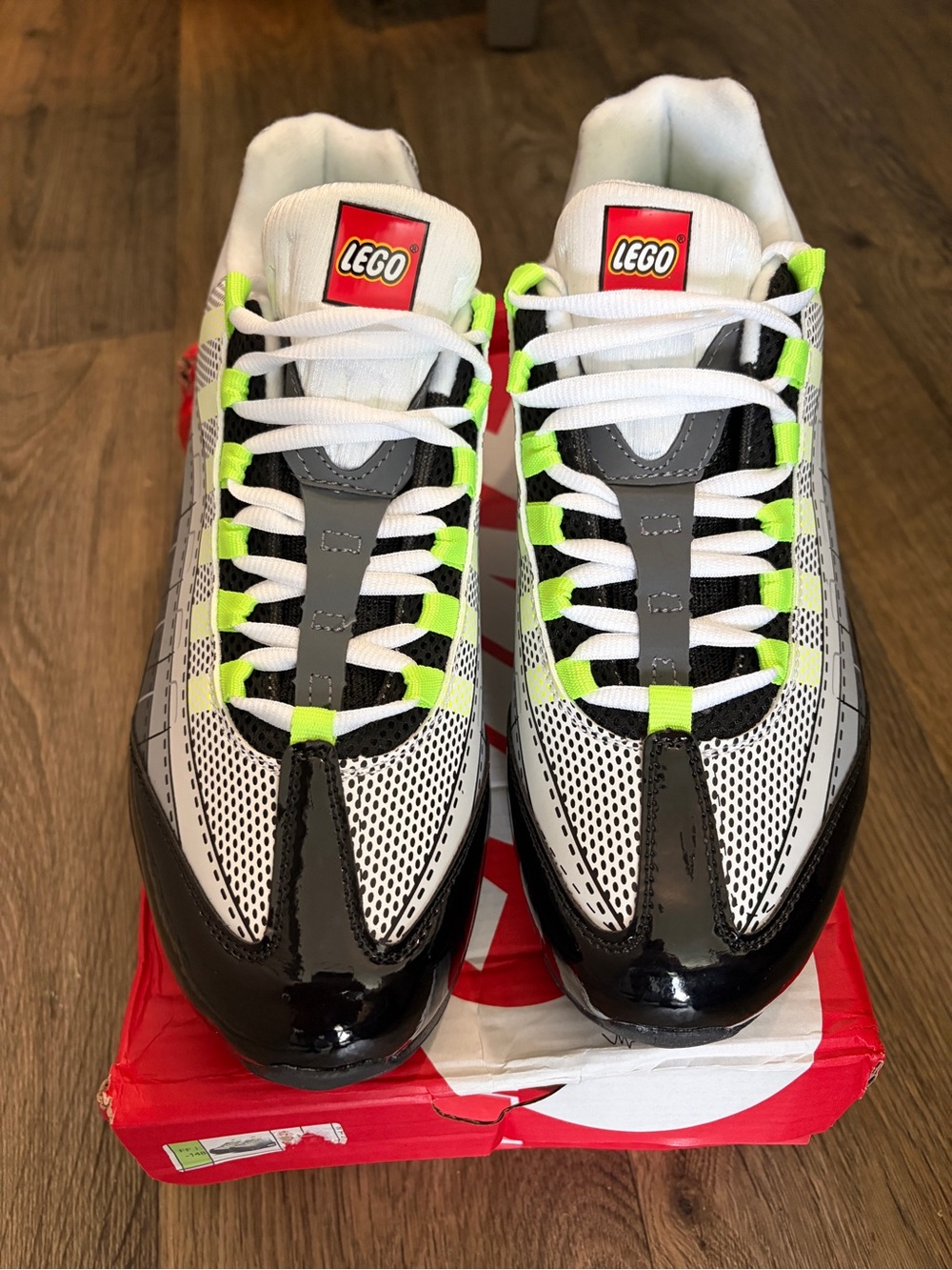Size - 9.5 Nike air max 95 Neon/LEGO collaboration Athletic Sneakers - Picture 6 of 6